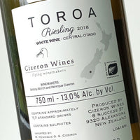 Toroa Riesling 2018